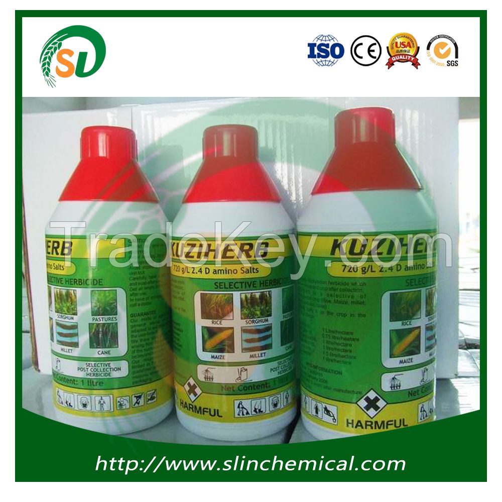 Hot Selling Plant Growth Regulator 2, 4-Dichlorophenoxyacetic Acid 98%TC 86%SL 72%SL 2, 4-D Herbicide China Supplier