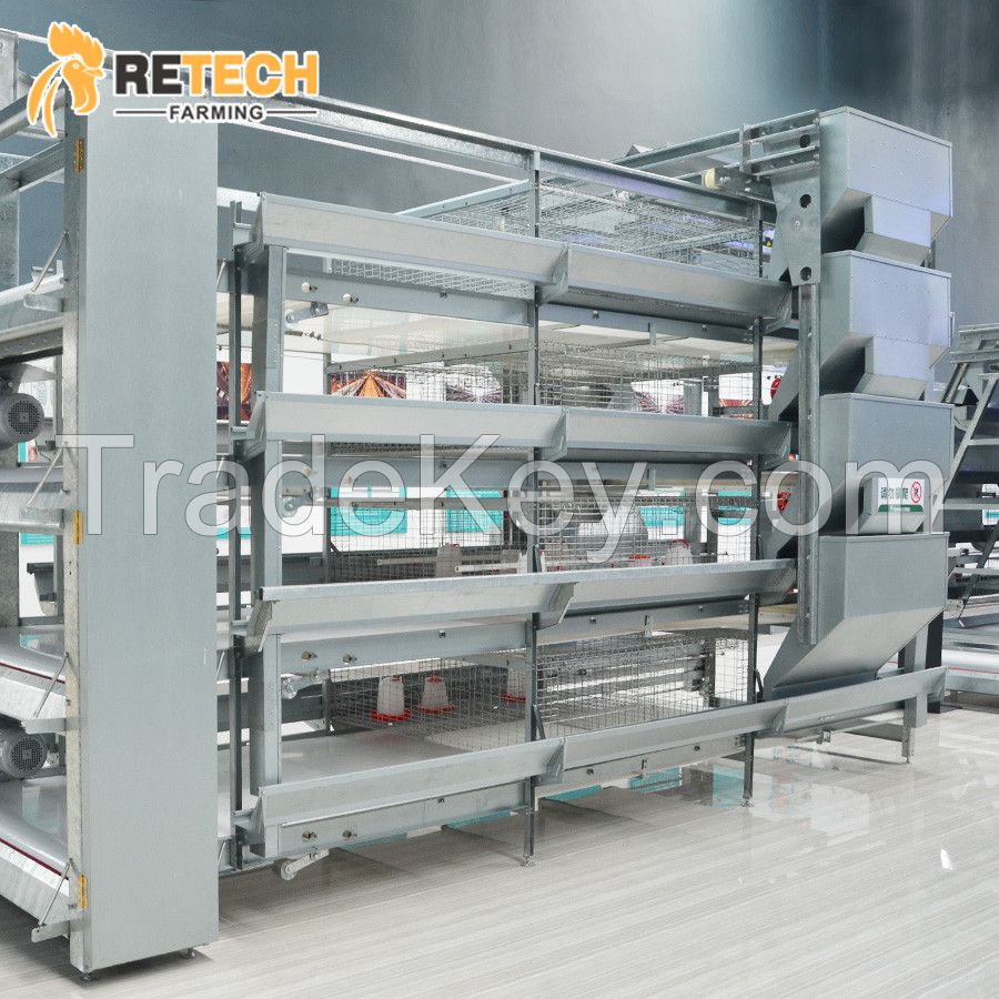 RETECH design automatic battery cages system for pullet