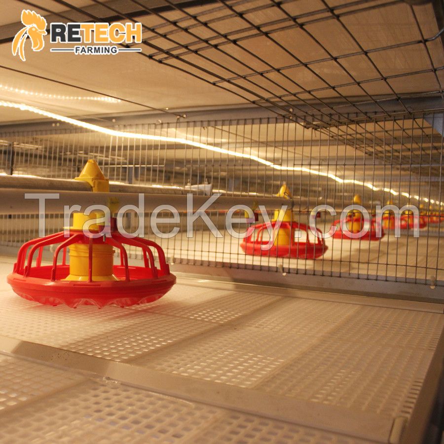 RETECH Design Morden Automatic Broiler Chicken Cage for Sale