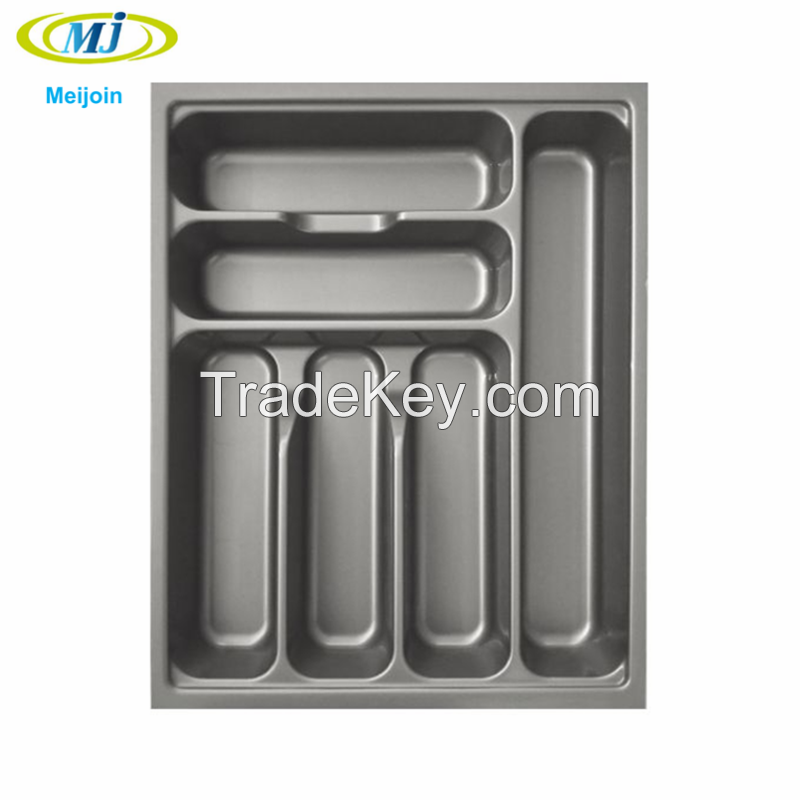 kitchen drawer organizer plastic cutlery tray insert