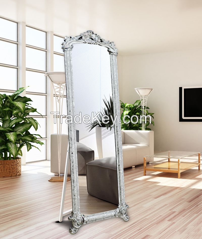 Modern PVC frame full-length mirror/dressing mirror/bathroom mirror