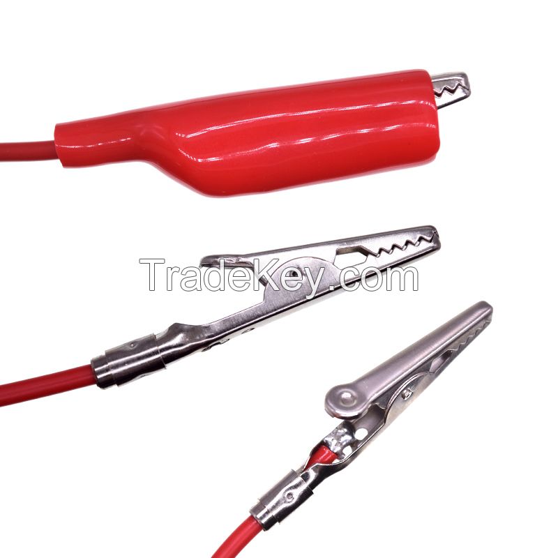 MINI 4mm Stacking Banana Plug to Alligator Clip Test Lead Cable