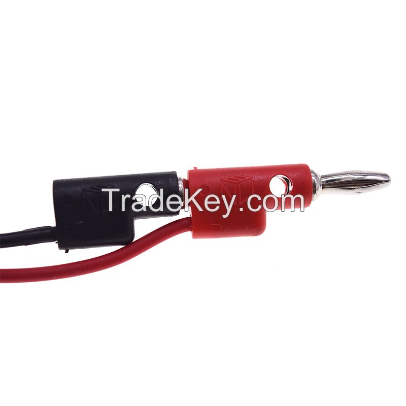 MINI 4mm Stacking Banana Plug to SMD LCR Test Tweezer Test Lead Cable