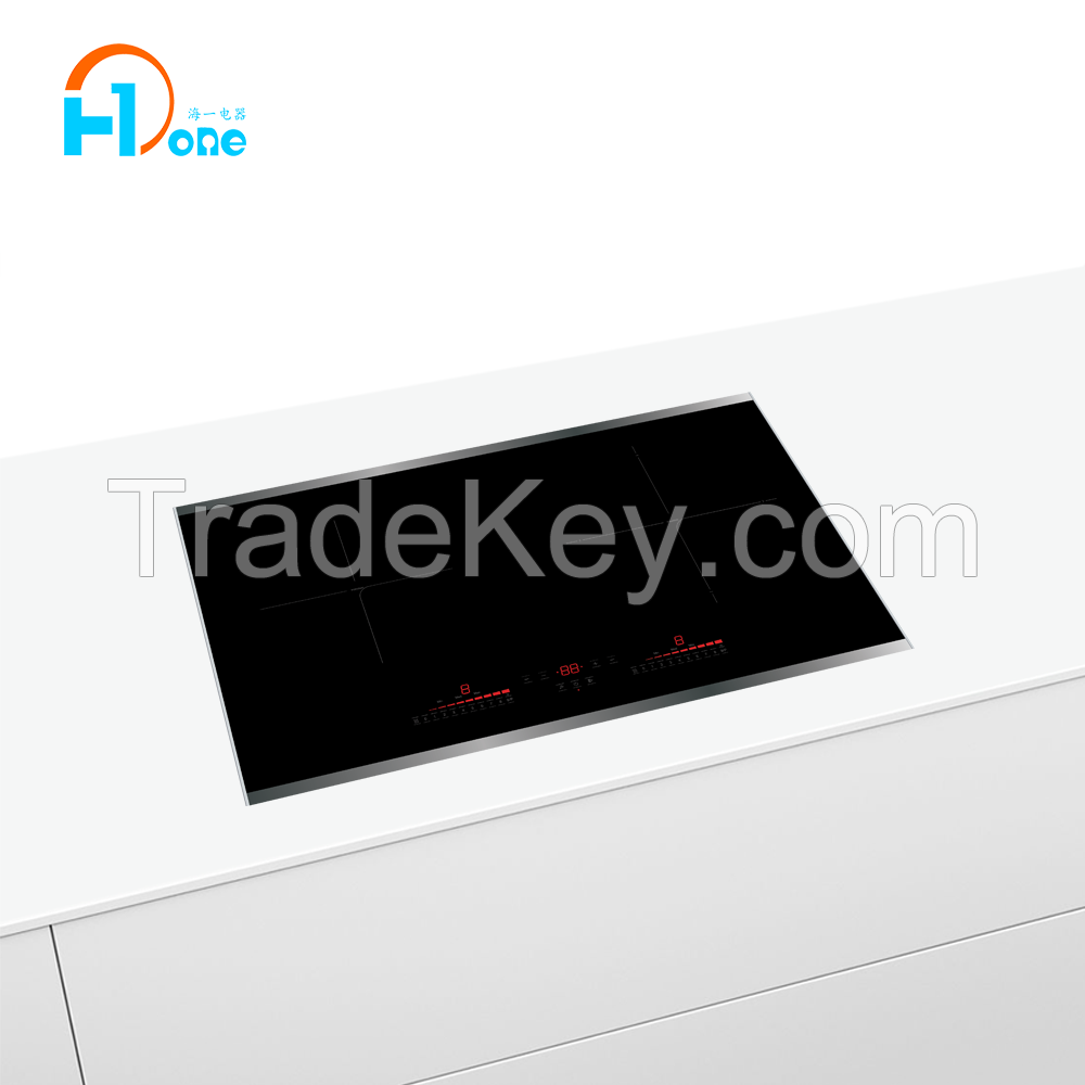 Built-in Double Induction Cooker with Touch Controls