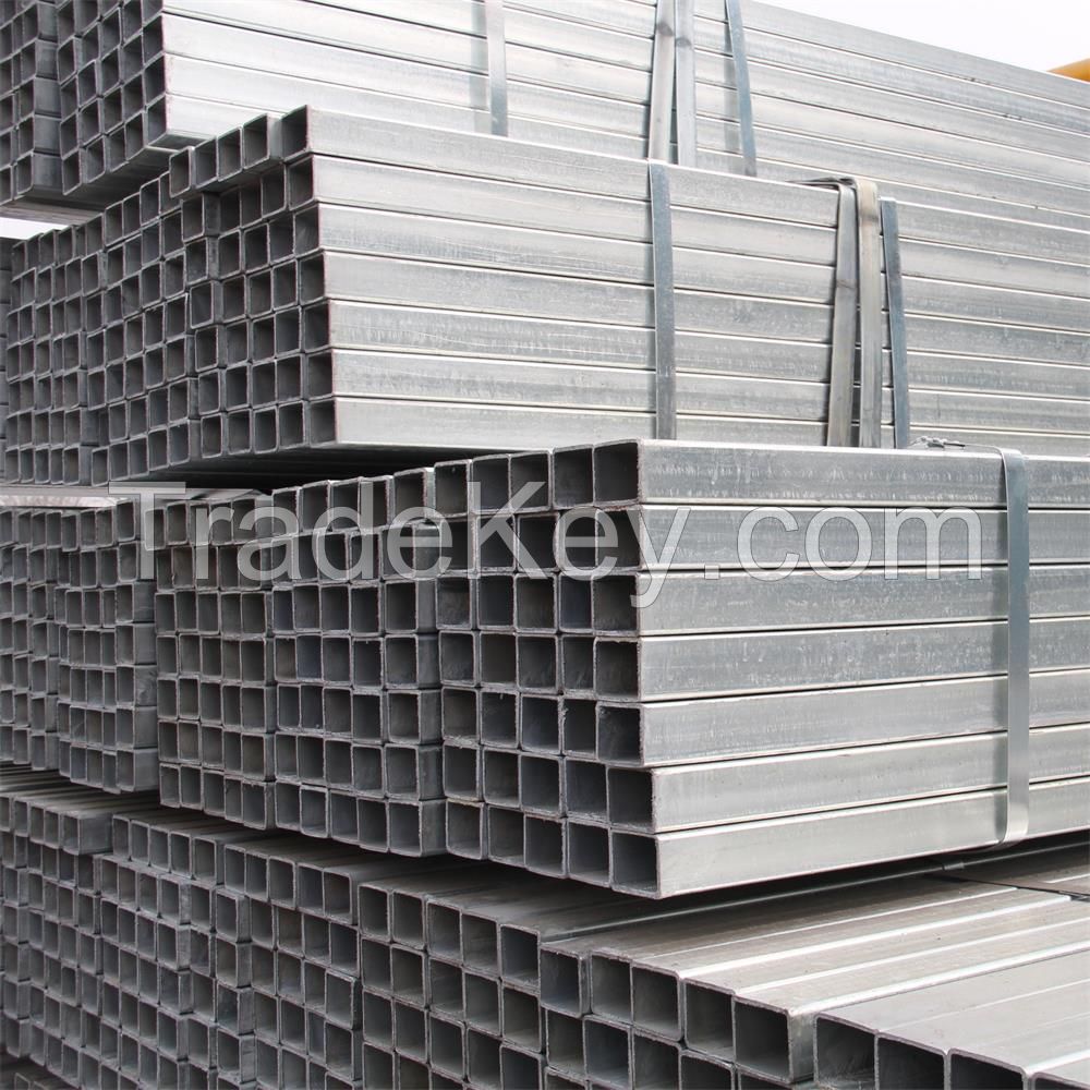  hot dipped galvanzed square and rectangule steel pipe