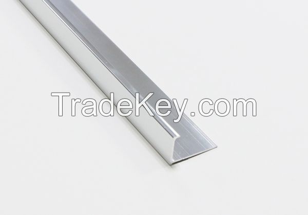 6063 T5 10mm height curved aluminum tile tirm