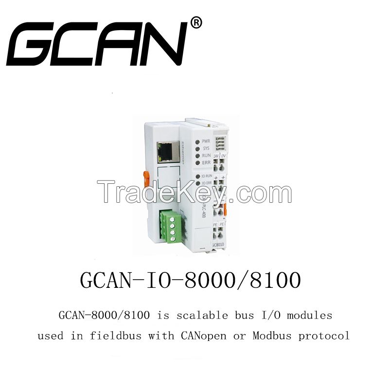 Standard PLC slave CANopen adapter with DIN rail Up to 32 I/O expansio