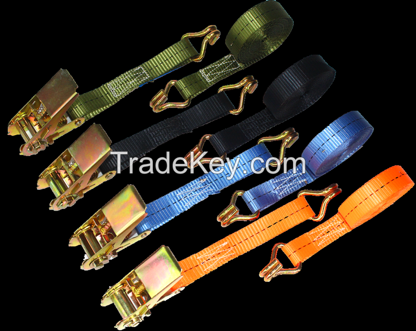 Factory direct Ratche tie down strap cargo lashing belt