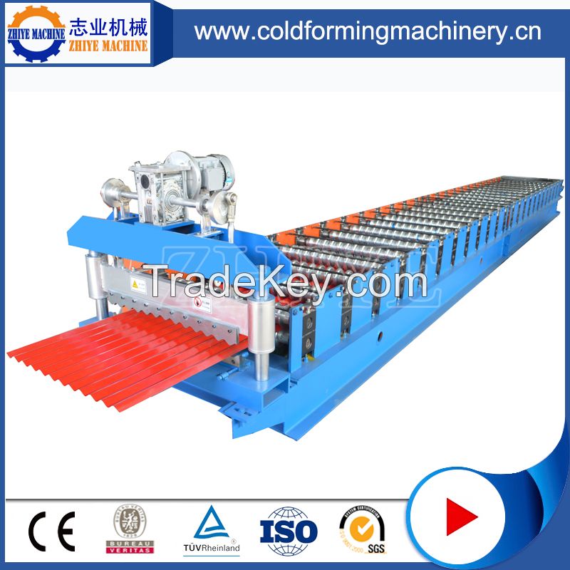 Automatic Metal Zhiye Aluminum Roof Sheets Rolling Forming Machinery