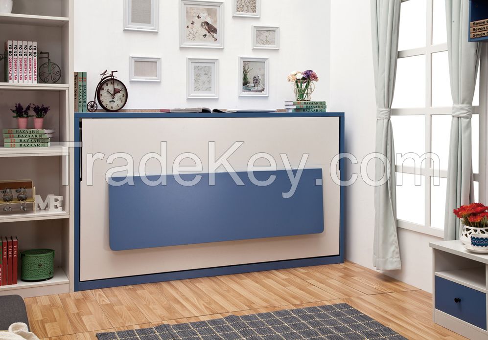 Horizontal Murphy Hidden Wall Bed With Folding Table