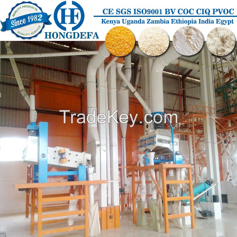 European standard high quality 150tpd maize milling machine complete plant