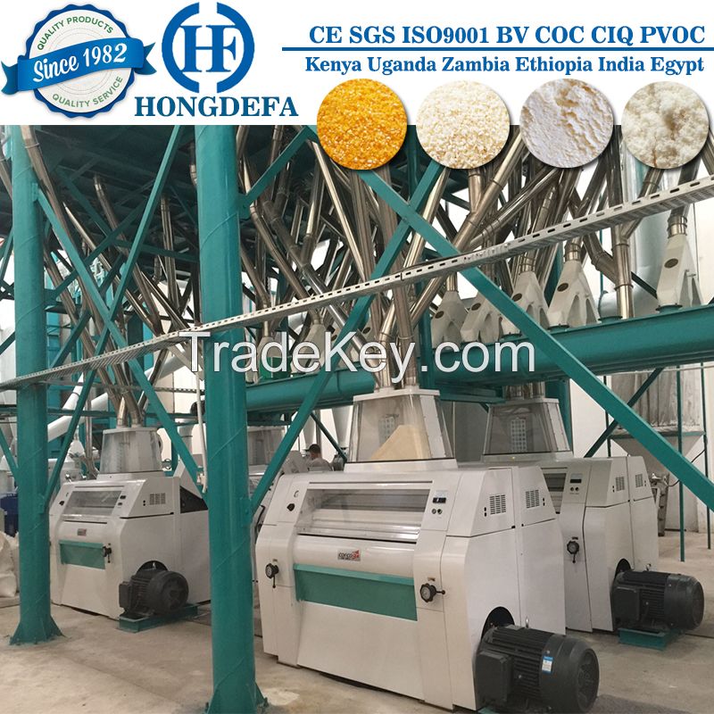 5t-500t different capacities flour machine for maize milling