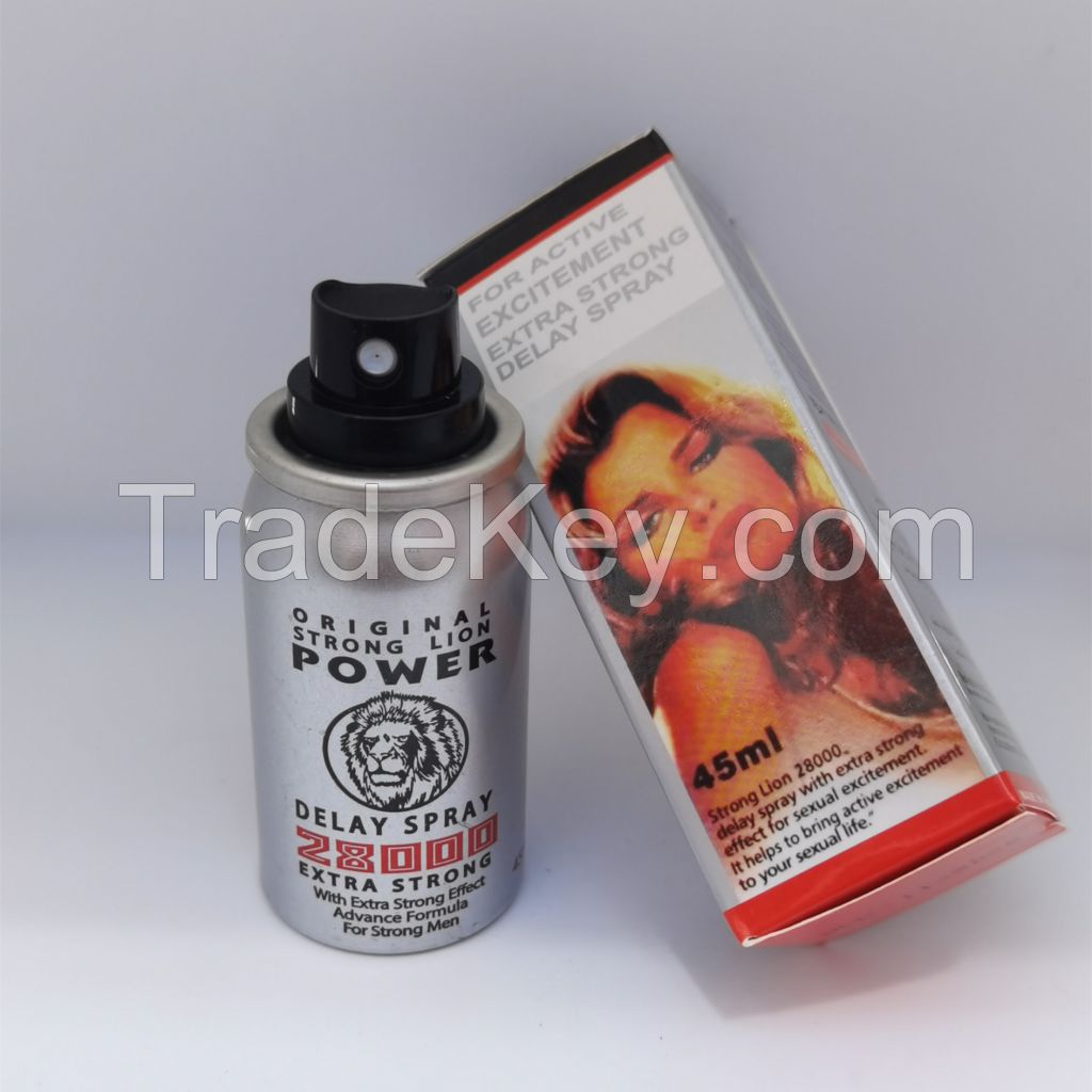 Original strong lion power delay spray 28000 with extra strong effect advance formula for strong men