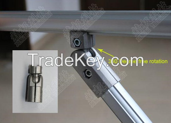 360 Degree Diecast Aluminum Tubing Joints For Production line and Aluminum workbench
