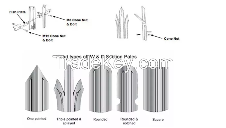 hihg quality palisade fence Fence Accessories Agricultural Fences price