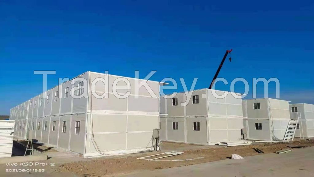 luxury pre fabricated living container home cheap portable prefab flat pack house 20 40 ft for temporary