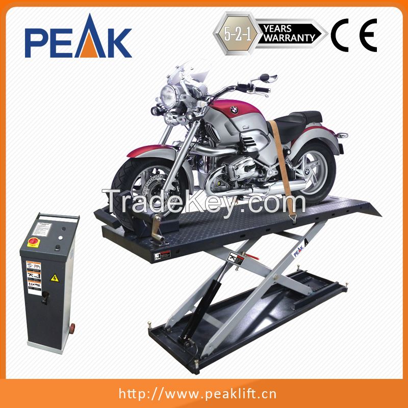 Long Warranty Foot Protection Garage Motorcycle Lift Table (MC-600)