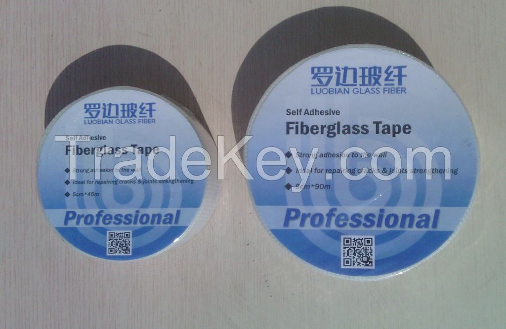 65g self-adhesive fiberglass mesh tape for joints strengthening and drywall cracks repairing
