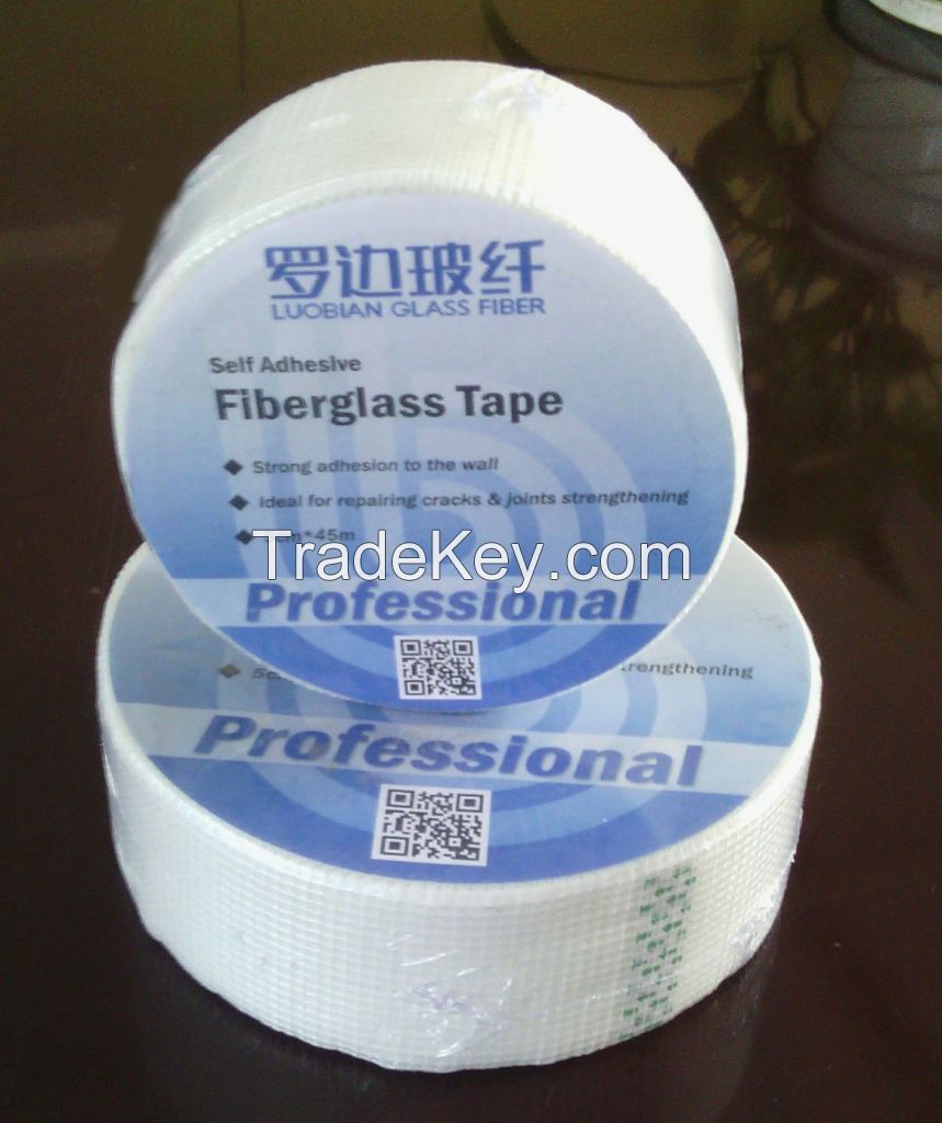 65g self-adhesive fiberglass mesh tape for joints strengthening and drywall cracks repairing