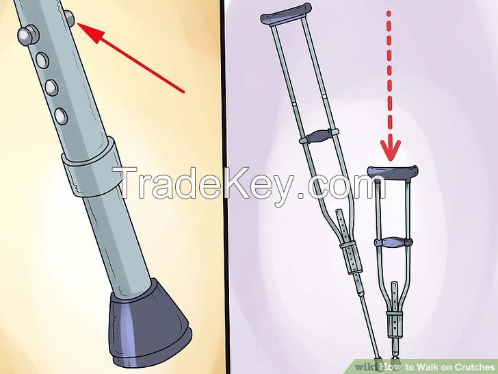 aluminium rod adjustable forearm crutches for Kids