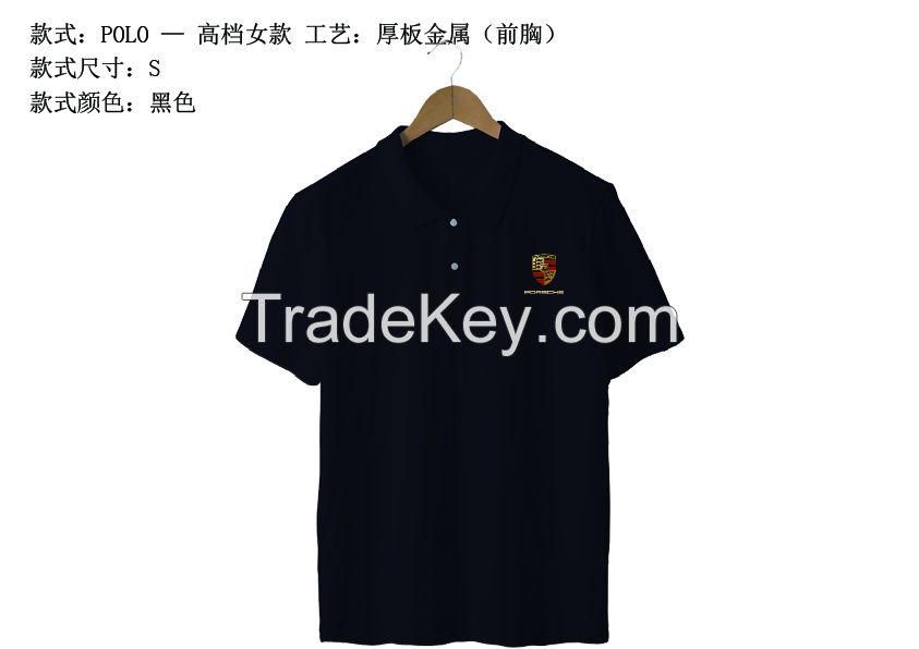 Polo Shirt with metal effect and soft PU high denstiy