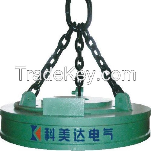 Lifting Electromagnet Use for Lifting and Transporting Iron Scraps