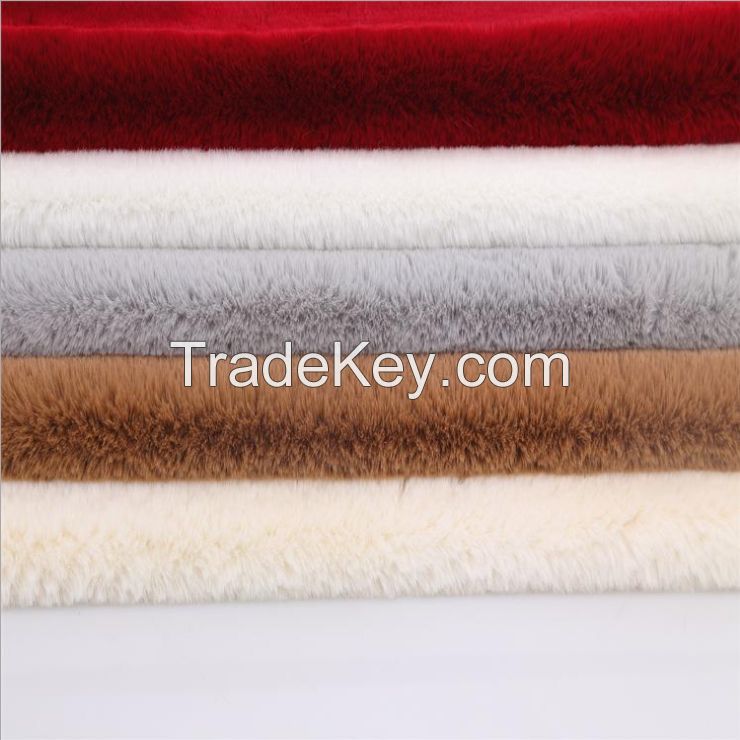 Faux Rabbit Fur Wholesales Soft Comfortable Multifunctional Color Customization Faux Rabbit Fur Fabric For Toys/Garment/Home Textiles