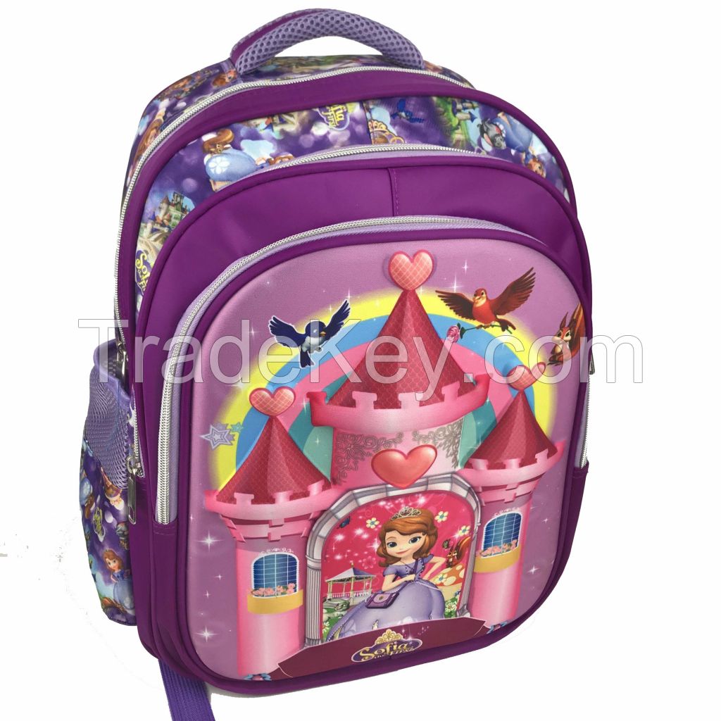16 inch 3D EVA Child School bag, school backpack bag, children bookbag for students