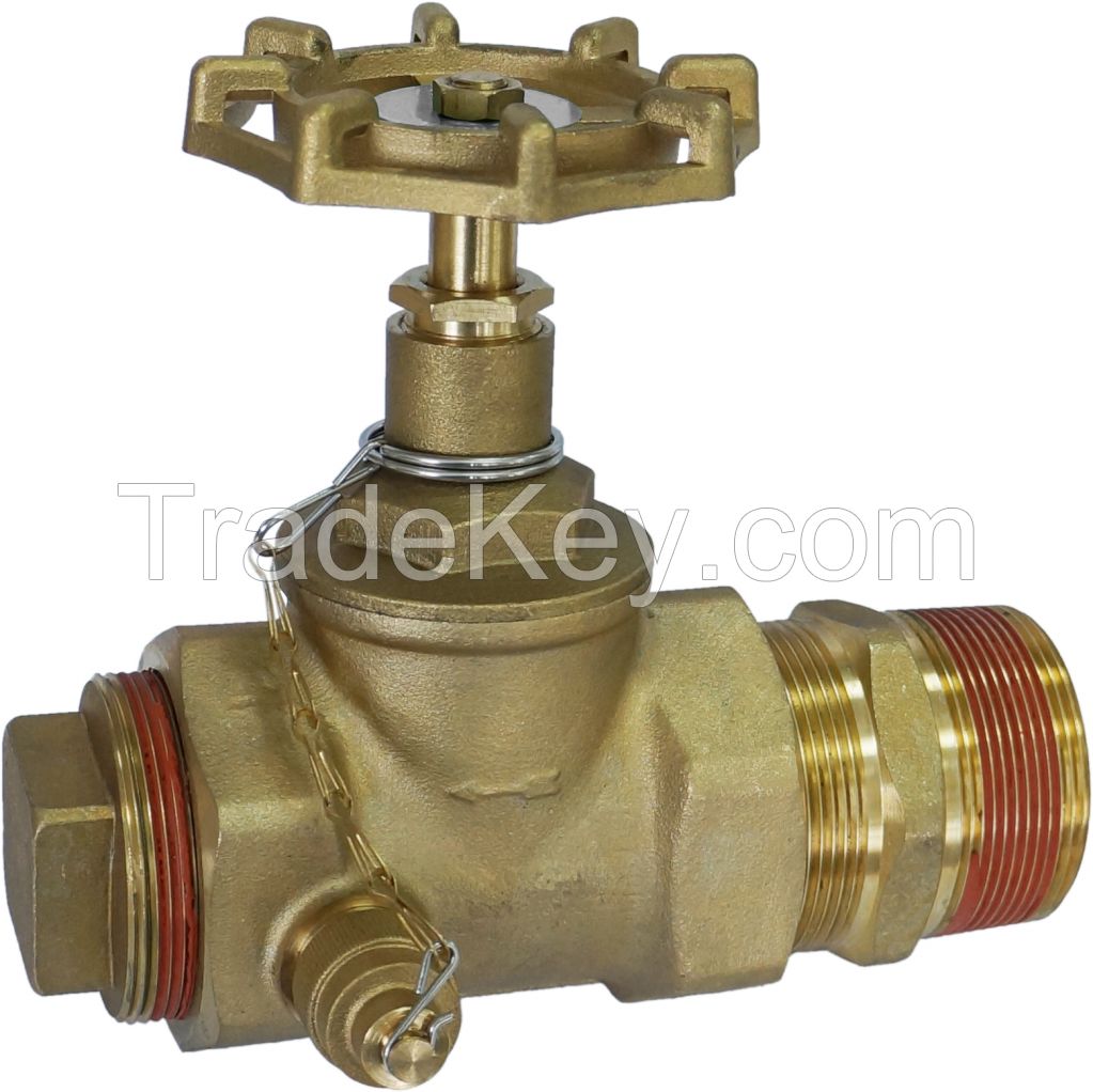 Drain valve with sampler 2" Brass for oil filled transformer