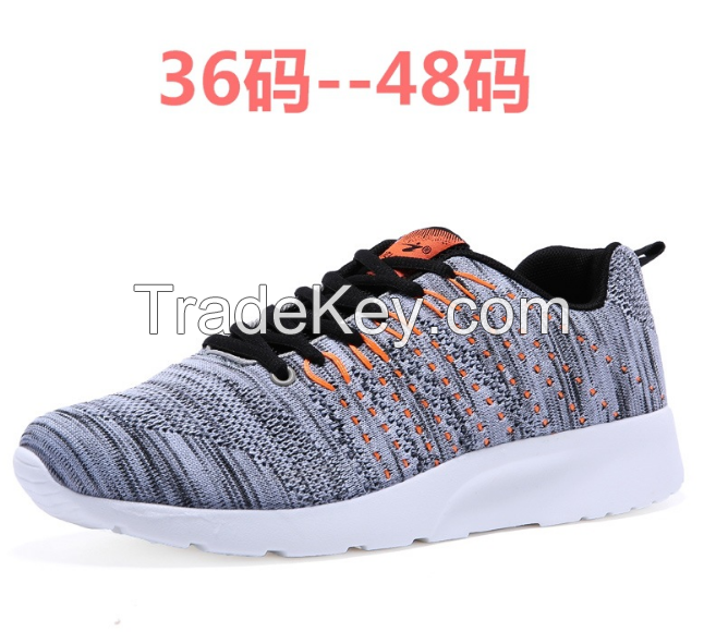 wholesale big size 39-48 men sport jogging running casual breathable sports shoes