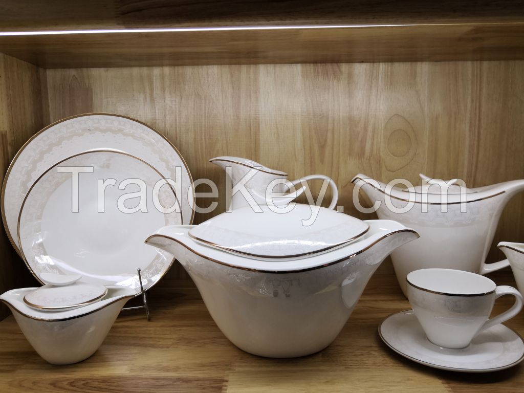 bone china dinner set, ceramic tableware , fine bone china , bone china