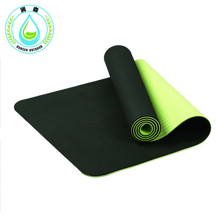 RUNSEN Yoga Mat TPE Non-slip Fitness Slim Yoga Gym Exercise Mats Environmental Tasteless Pad Fitness yoga Mat 