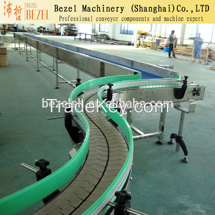 882TAB series plastic curve table top chain POM flexible top chain