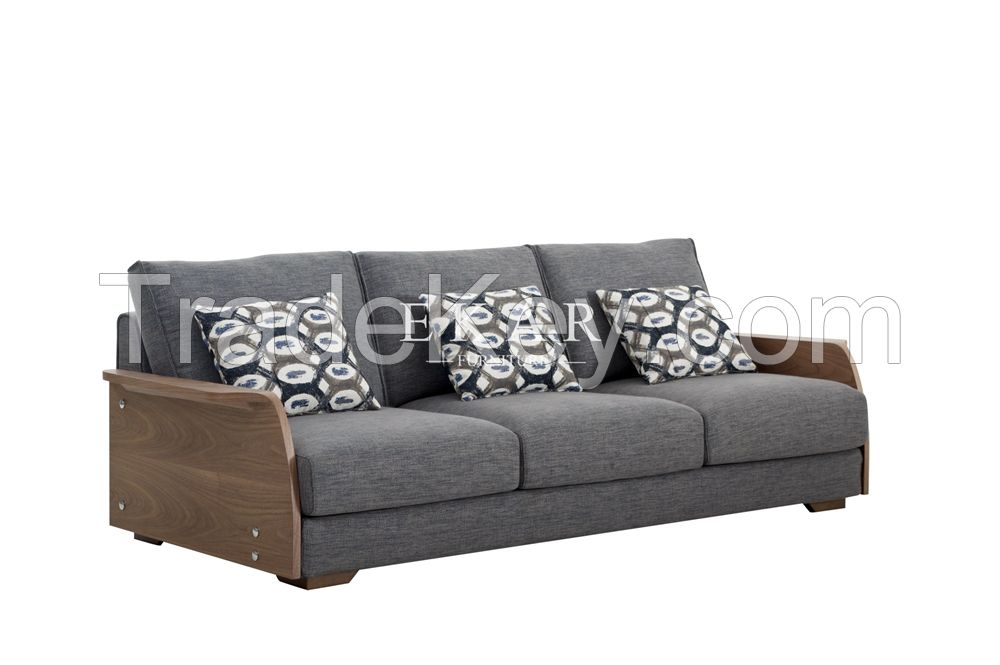 European Style Furniture New Model Fabric Wooden Normal Sofa