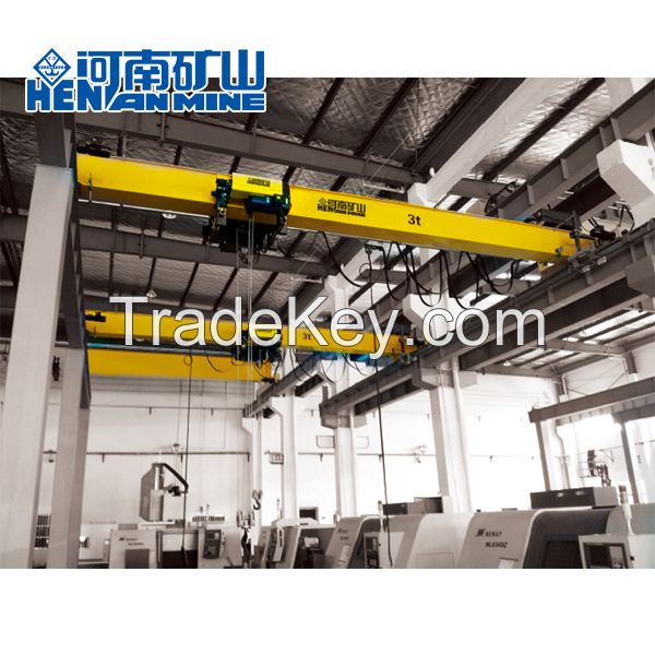 High technique electric remote control single girder overhead traveling crane