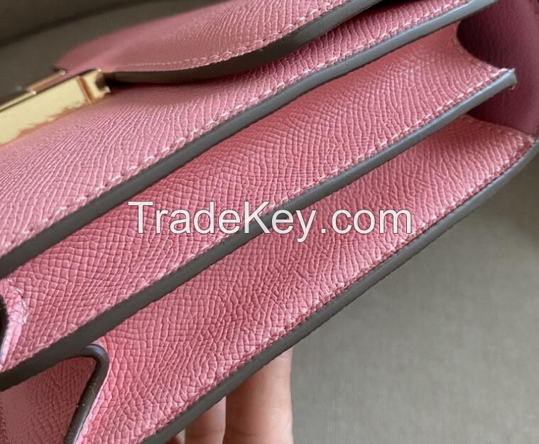 Women Constance Bag Luxury Design Genuine Leather Flap H Buckle