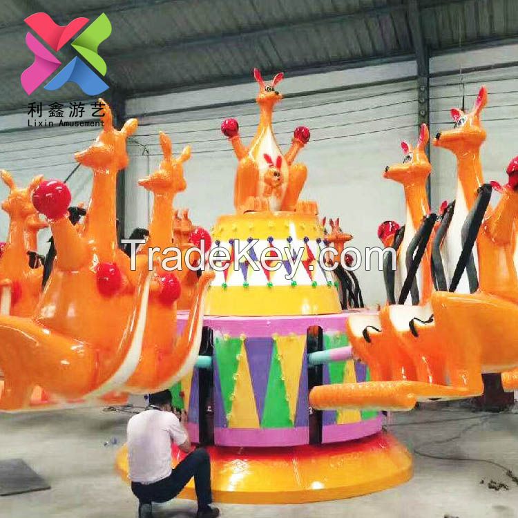 Children park rides attraction amusement items kangaroo jumping rides