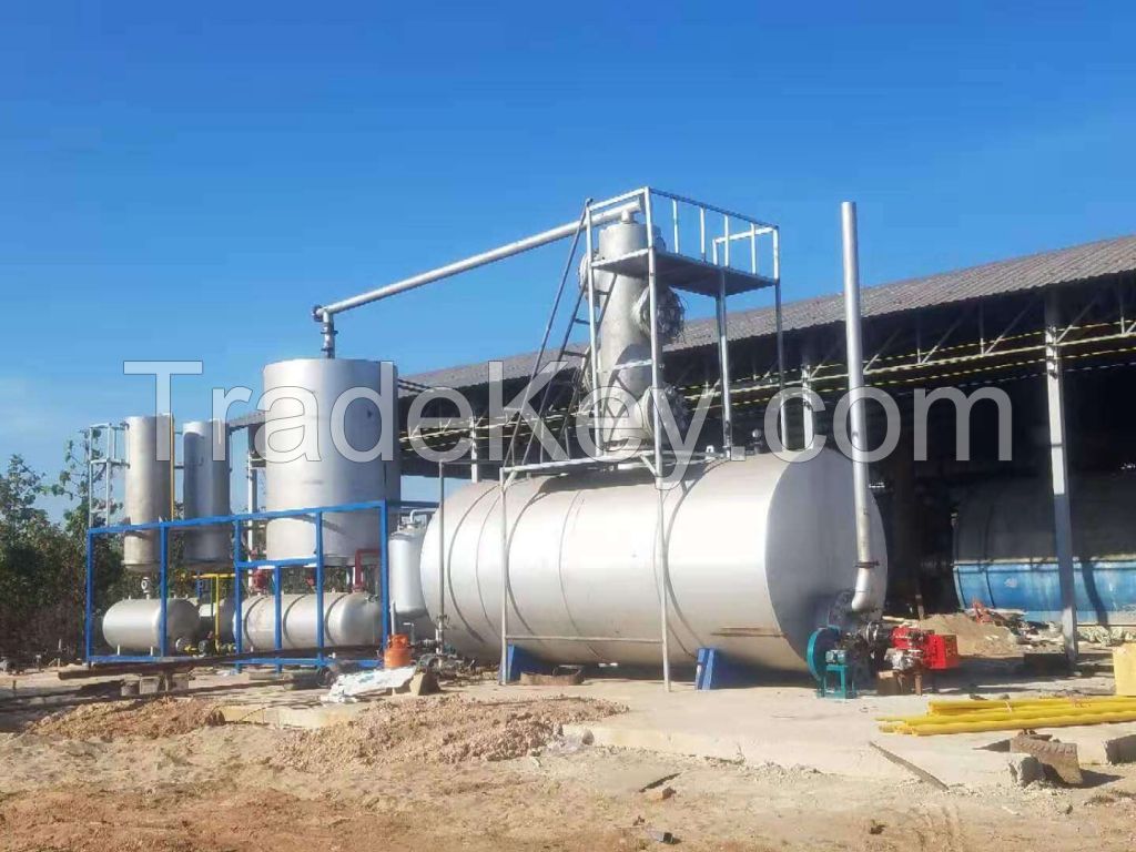 Used Motor Oil to diesel Distillation Equipment Waste Engine Oil Refining Plant 
