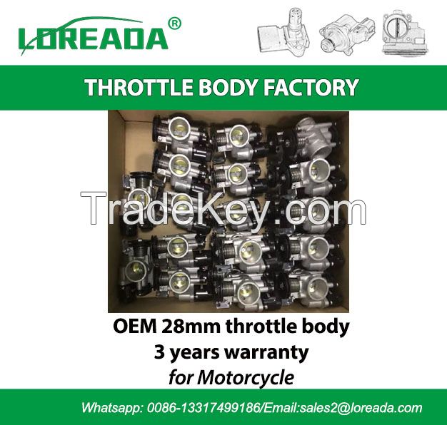 LOREADA Genuine Throttle Body assy 028194016 For 150cc Motorcycles with Delphi TMAP OEM quality motorbike accessory Bore Diameter 28mm