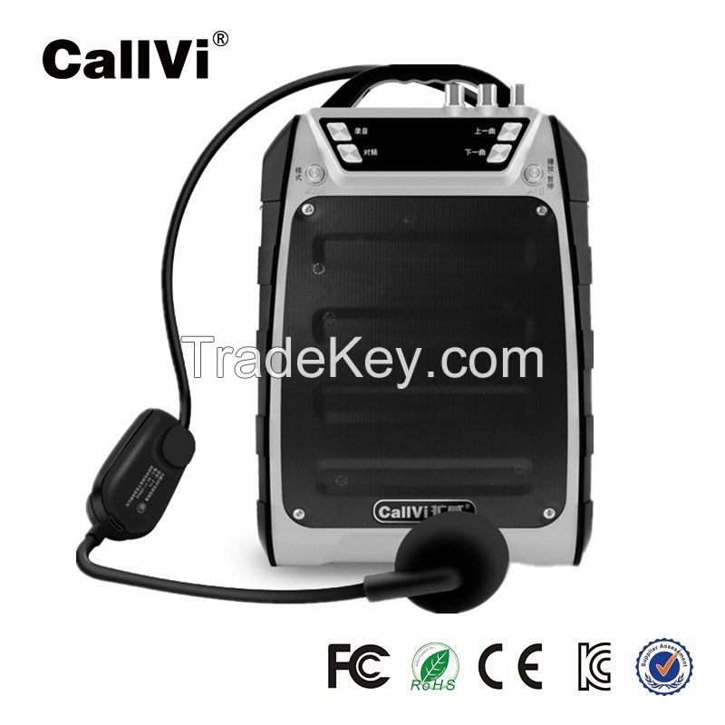 Callvi V833 Portable Tube Acoustic Bass Electric UHF Wireless Guitar Amplifier