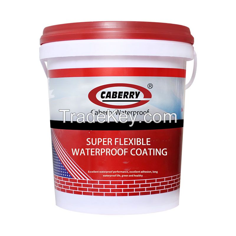 Wholesale China CABERRY two component super flexible waterproofing material waterproof paint coating