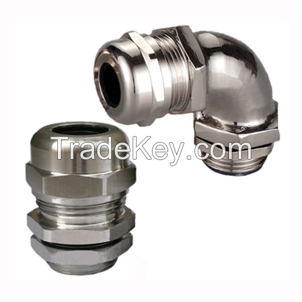 Stainless steel IP68 cable glands 90 degree cable glands