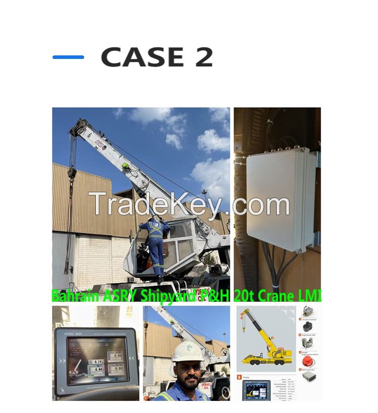 8inch Color Touch LCD Screen Zoomlion Crane Use Load Moment Indicator System