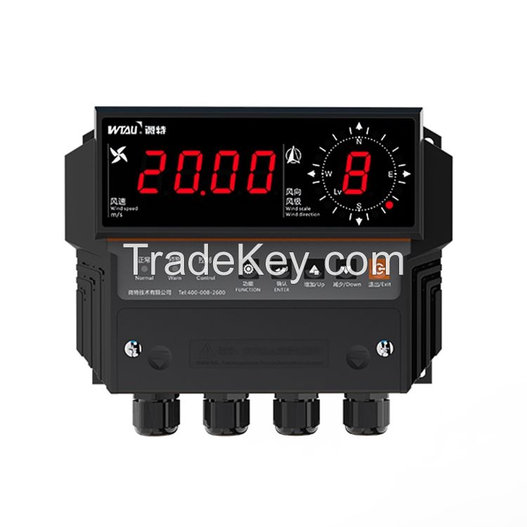 Wind Remote Monitoring System WTF-B500 with data logger to record the histrical wind speed data