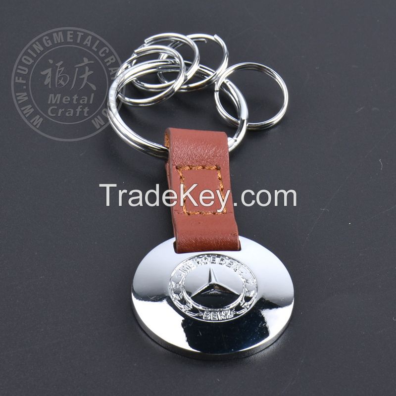 Wholesale Promotion 3D Metal Souvenir Car Decoration Key Holder Turbo Beer Opener Tag Custom Logo Coloring PU Leather Keychain
