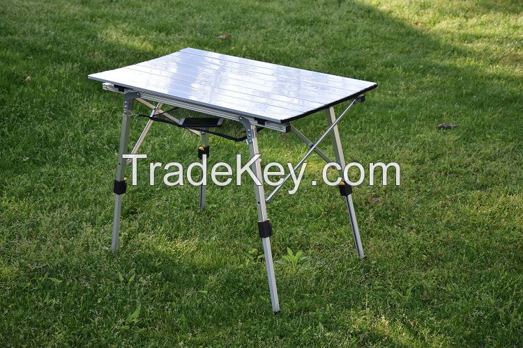 portable folding aluminium camping table