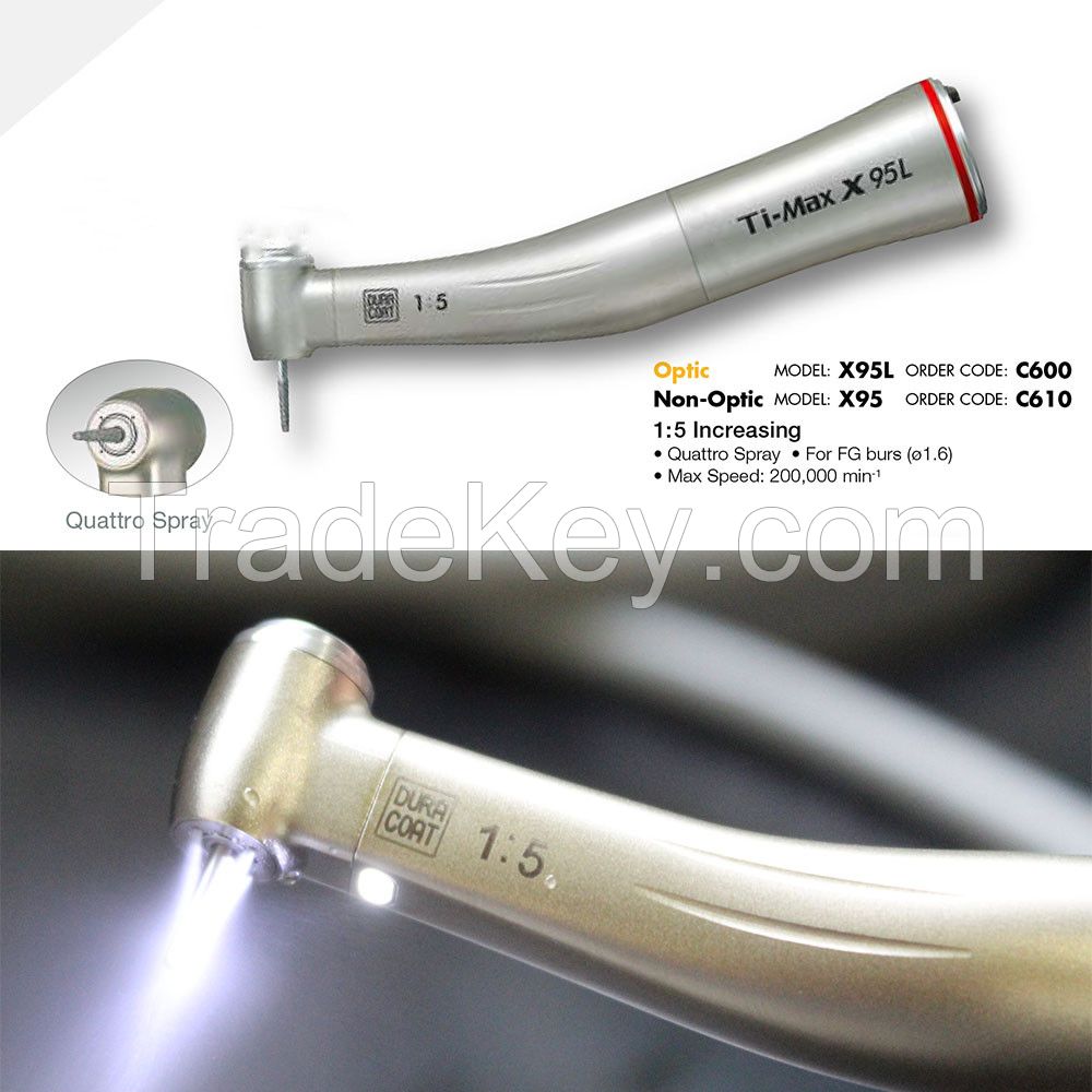 Ti-Max X95L 1:5 Fiber optic Dental contra angle increase low speed han