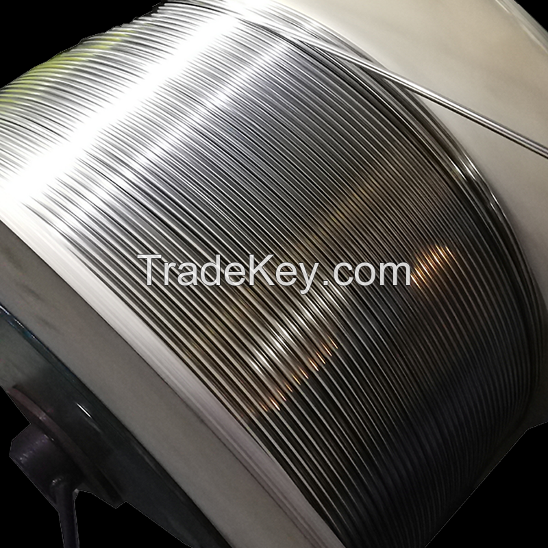 Stainless steel coil tube coiled tube coil tubing chemical injection line for fluid and gas transport structure