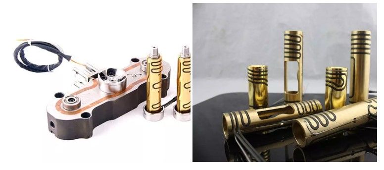 Induction Hot Runner Electric Spring Coiled Brass Nozzle Band Heaters