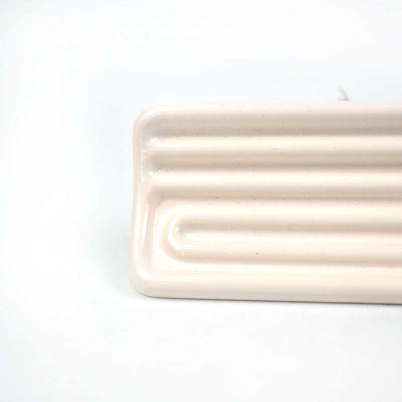 White Infrared Ceramic Heating Plate With J Thermocouple